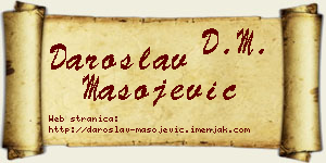 Daroslav Mašojević vizit kartica